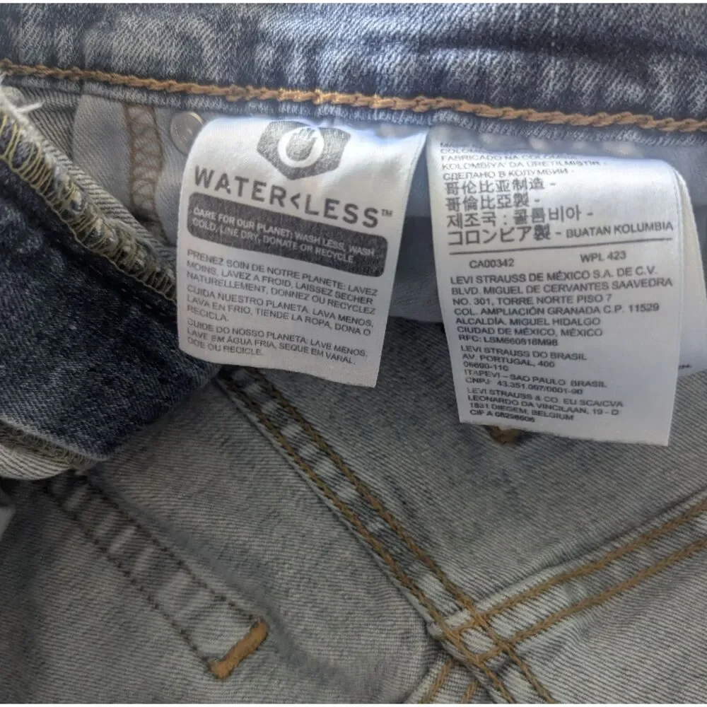 Levi's 512 Slim Taper Jeans Mens 32x29 Blue Waterless Stretch Denim